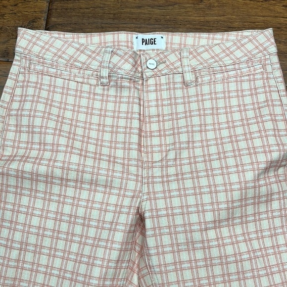 Paige Colette crop flare plaid jeans - Picture 3 of 8